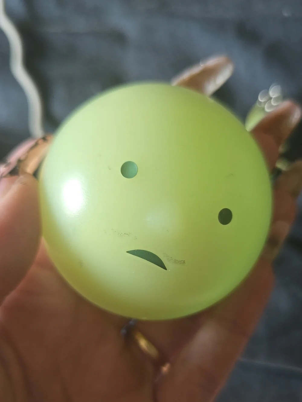 NEW!! Smiski Green V1 Keychain Charm Hugging Knees